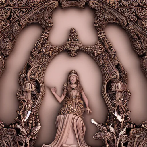 Prompt: goddess, ornate, intricate, detailed, octane, 8 k