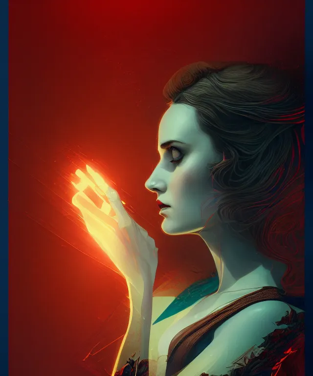 Prompt: retro movie poster for macbeth by charlie bowater and anna dittmann and artgerm and clemens ascher, intricate, elegant, red and brown and blue and green mist, highly detailed, dramatic lighting, sharp focus, octane render, trending on artstation, artstationhd, artstationhq, unreal engine, 4 k, 8 k