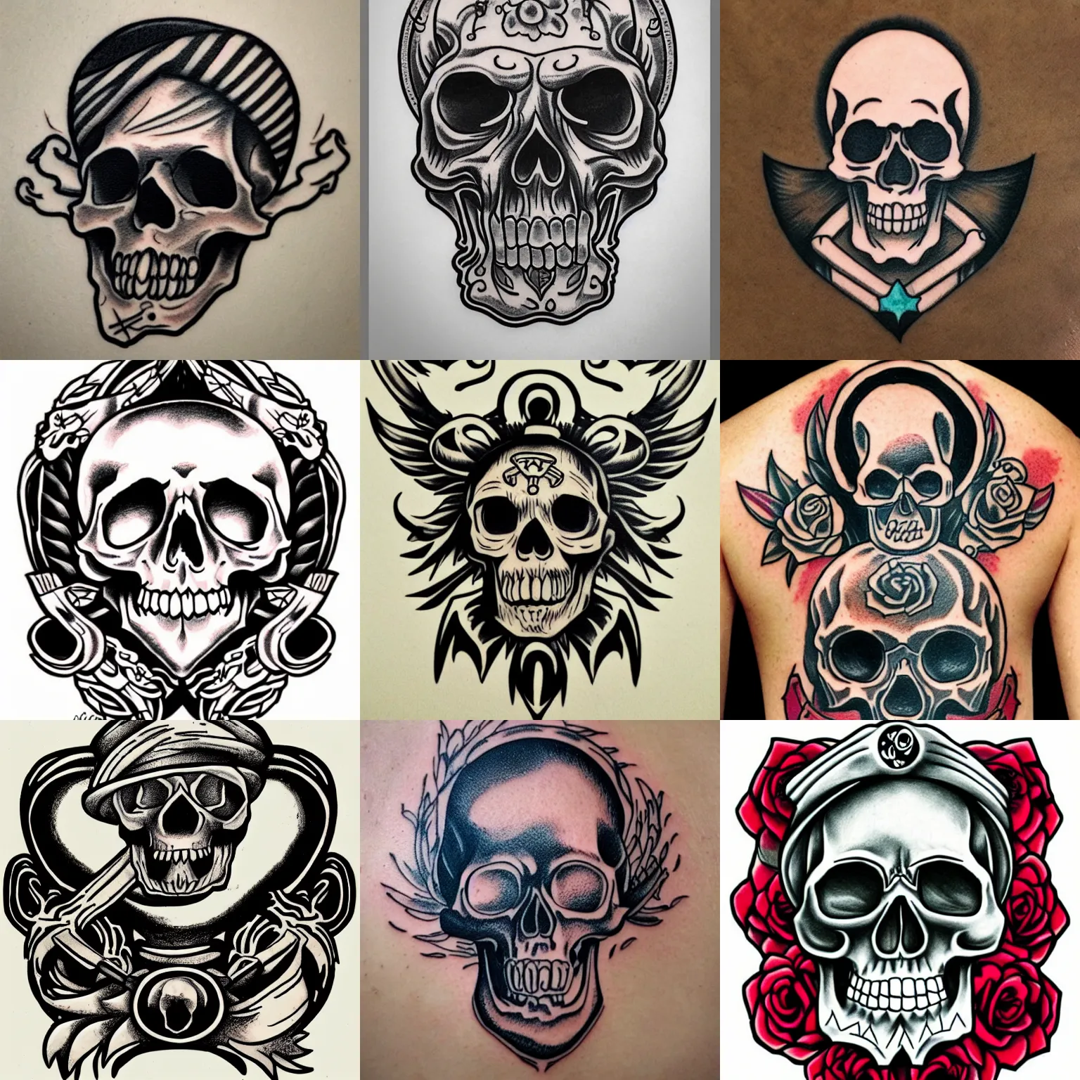 33300 Skulls Tattoos Illustrations RoyaltyFree Vector Graphics  Clip  Art  iStock