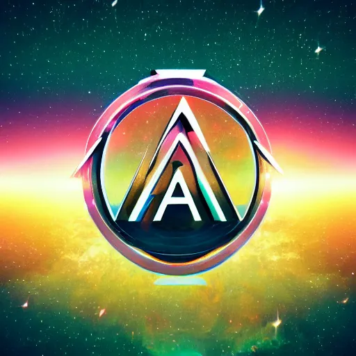 Image similar to a and w vaporwave logo, digital art, cosmic, 3 d high definition, trending on art station, photorealistic, high resolution, 8 k, octane, hyper detailed, insane details, intricate, elite, ornate, elegant trend, highly detailed and intricate, sharp focus, photography, unreal engine