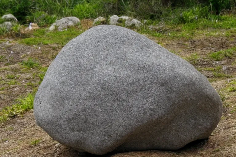 Image similar to its not a a rock, its a boulder