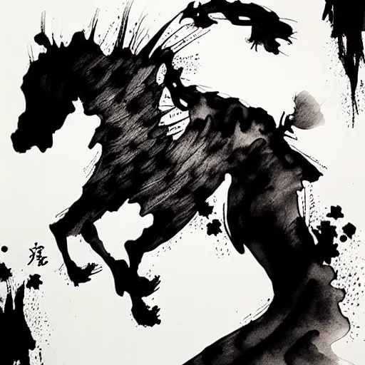 Image similar to ink art by xu wei