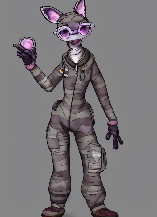 Image similar to digital detailed full body of anthromorphic female hyena, in style of zootopia, zootopia, zootopia, fursona, furry, furaffinity, 4 k, deviantart, furry art, fursona art, wearing astronaut outfit, in style of zootopia, hyena fursona, cyberpunk, female, detailed feminine face,