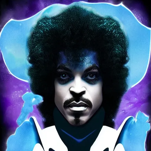 Image similar to a portrait of prince as gemini in a batman film in the style of herbert bayer