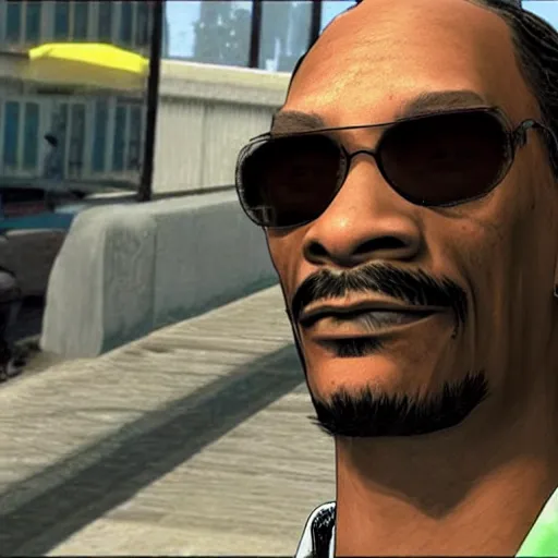 Prompt: Snoop Dogg in GTA IV