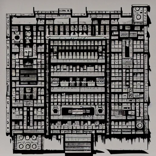 Image similar to ”house built from modular synth modules”