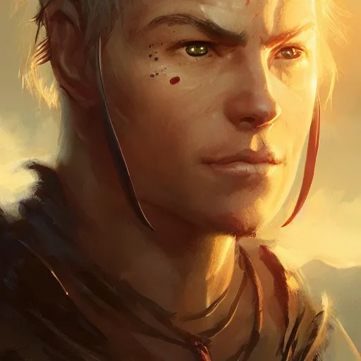 Image similar to dungeons and dragons character closeup portrait, dramatic light, lake background, 2 0 0 mm focal length, painted by stanley lau, painted by greg rutkowski, painted by stanley artgerm, digital art, trending on artstation