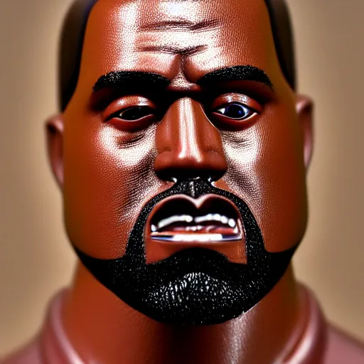 Image similar to detailed studio photography of a close up claymation of kanye west, detailed, breathtaking, uhd resolution, beautiful lighting, studio light, extremely detailed, establishing shot, photorealistic, hyperrealistic