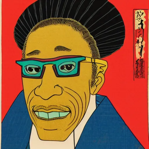 Image similar to Gus Fring ukiyo-e