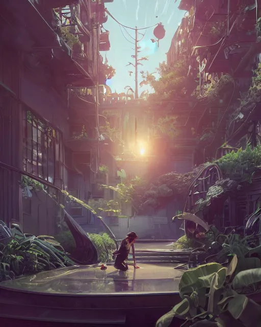 Image similar to highly detailed vfx espresso, stephen bliss, unreal engine, loish, rhads, beeple, makoto shinkai and lois van baarle, ilya kuvshinov, rossdraws, tom bagshaw, alphonse mucha, global illumination, detailed and intricate environment