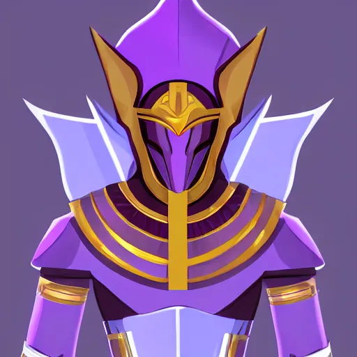 Prompt: azir league of legends armor fanart egyptian helmet ref sheet epic cinematic atmospheric menacing imposing ornate purple glowing eyes detailed digital art lineart shaded deviantart artstation 4 k