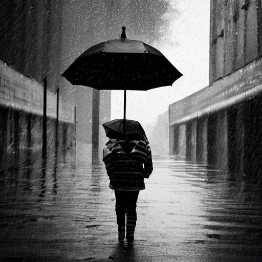 Image similar to rain, award winning black and white photography