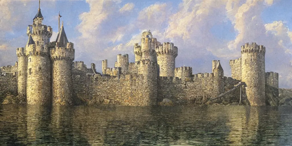 Image similar to the # splafluted castle by james gurney