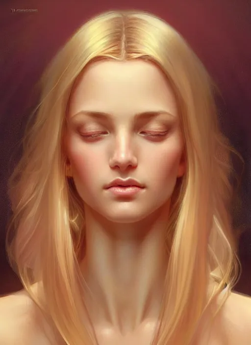 Prompt: beautiful feminine face!! portrait of young wife blessed by god with ever - increasing physical mental perfection, blonde, symmetrical! intricate, sensual features, highly detailed, divine holy perfection!! sci fi, digital painting, artstation, concept art, smooth, sharp focus, illustration, art by artgerm and greg rutkowski and alphonse mucha