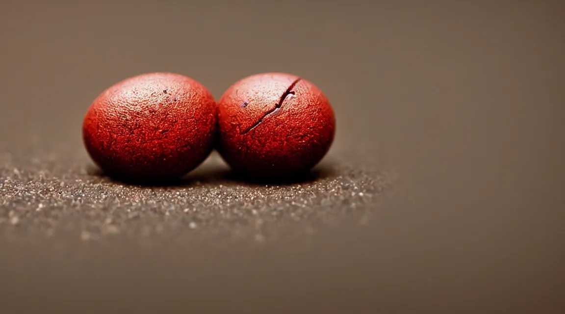 Image similar to macro photograpy of a red pill taked by Steve McCurry