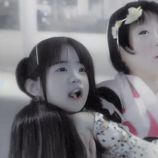 Prompt: real-life Yui with her giita, a still of a Japanese movie