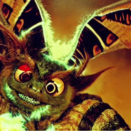 Image similar to gremlins vs mothra