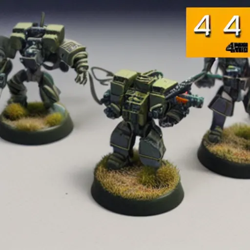 Image similar to beautifully painted 3 d printed wargaming miniature of a battletech!!! atlas!! battlemech!!, product introduction photos, 4 k