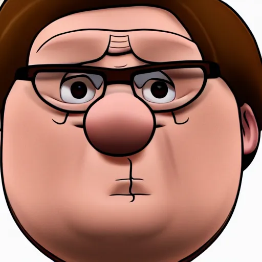 Prompt: peter griffin as human in real life highly detailed, intricate, sharp focus, digital art, 8 k