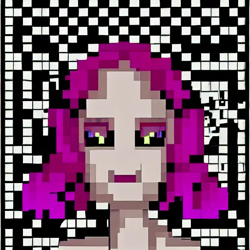 Image similar to living dead girl, acid pixel