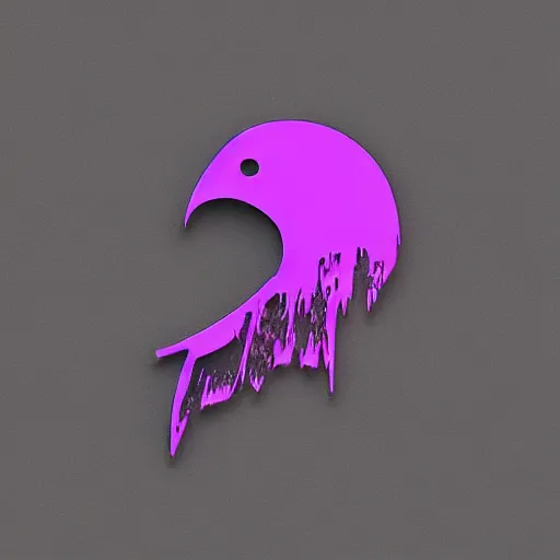 Prompt: “stylized raven logo in cyberpunk topography”