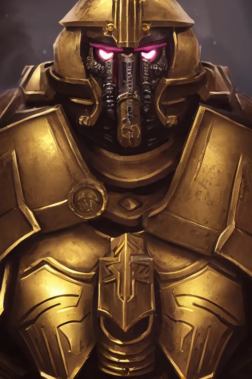 Image similar to armor portrait heros warhammer 4 0 k horus heresy fanart - the primarchs emperor by johannes helgeson animated with vfx concept artist & illustrator global illumination ray tracing hdr fanart arstation zbrush central hardmesh 8 k octane renderer comics stylized