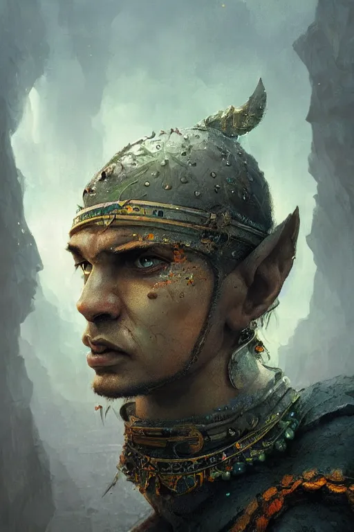 Image similar to gediminas pranckevicius hindu warrior, close - up portrait, fierce, intricate, elegant, volumetric lighting, scenery, digital painting, highly detailed, artstation, sharp focus, illustration, concept art, ruan jia, steve mccurry