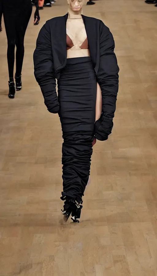 Prompt: innovative clothing design, by balenciaga, yeezy