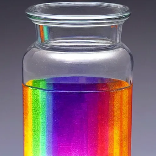 Image similar to a rainbow in a jar, ebay photo