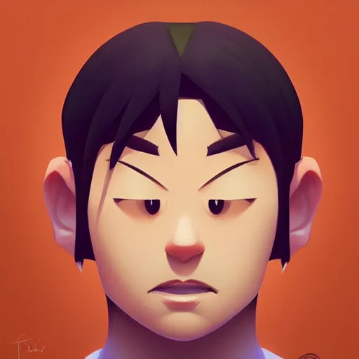 Image similar to face icon stylized minimalist nintendo 6 4, loftis, cory behance hd by jesper ejsing, by rhads, makoto shinkai and lois van baarle, ilya kuvshinov, rossdraws global illumination