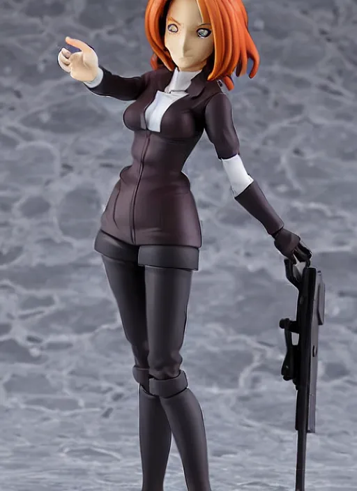 Prompt: an anime model kit of Dana Scully, anime PVC Figure, garage kit