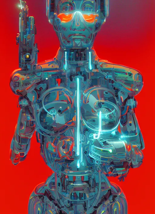 Image similar to cyborg by James Jean, global illumination, sub-surface scattering