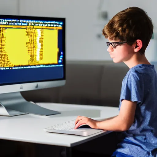 Prompt: a boy coding in a celestial computer to save the universe, celestial, cgi, 8k, futuristic, ultra future, highly detailed, satisfying