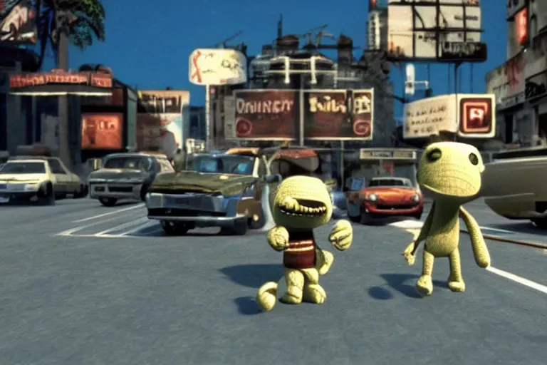 Image similar to a still of littlebigplanet movie directed by michael mann in 1 9 9 6