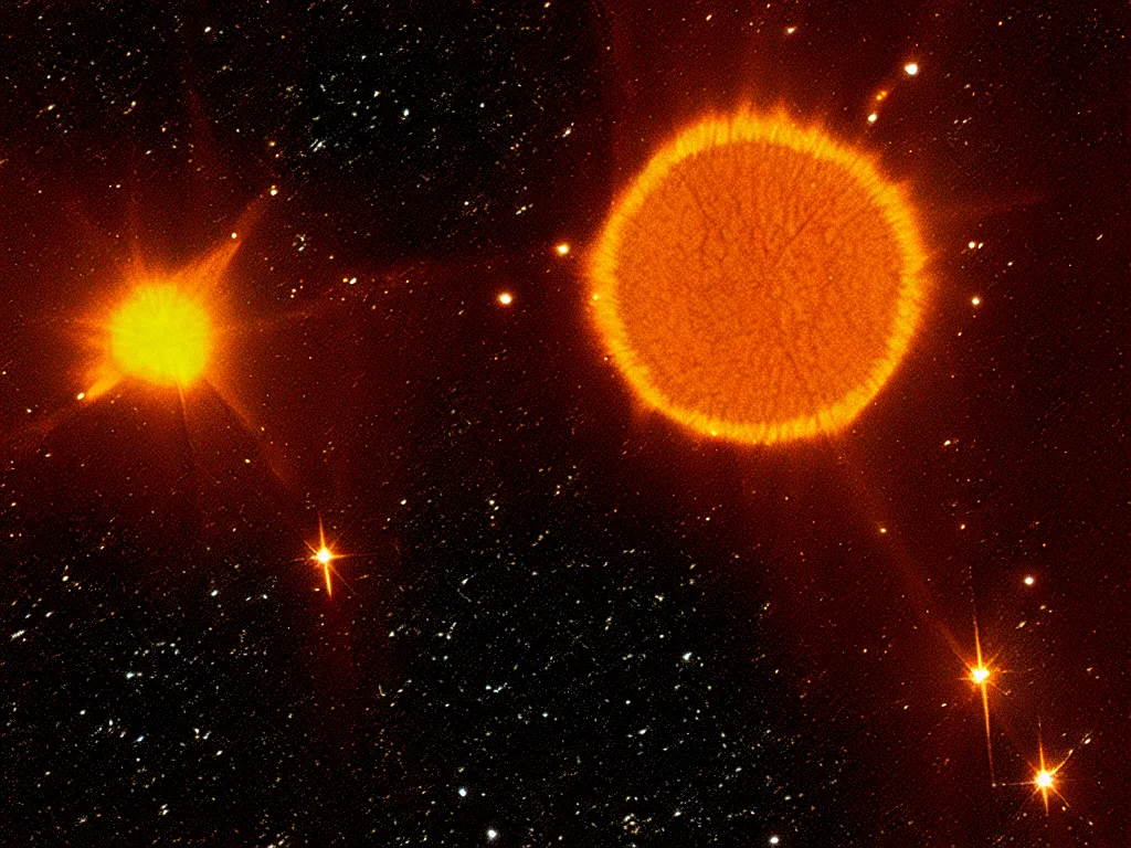 Prompt: highly detailed photo of uy scuti, sharp focus, masterpiece