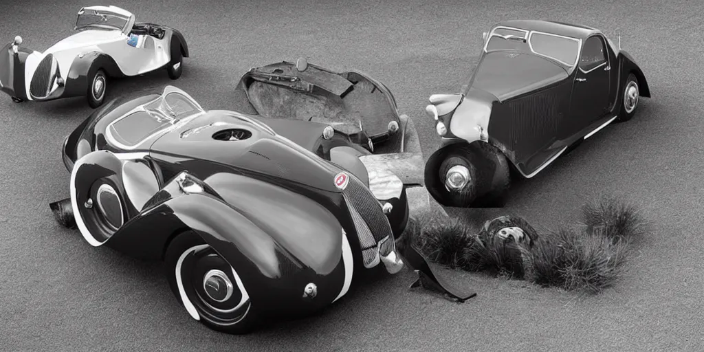 Prompt: “2022 Bugatti Type 57SC Atlantic”