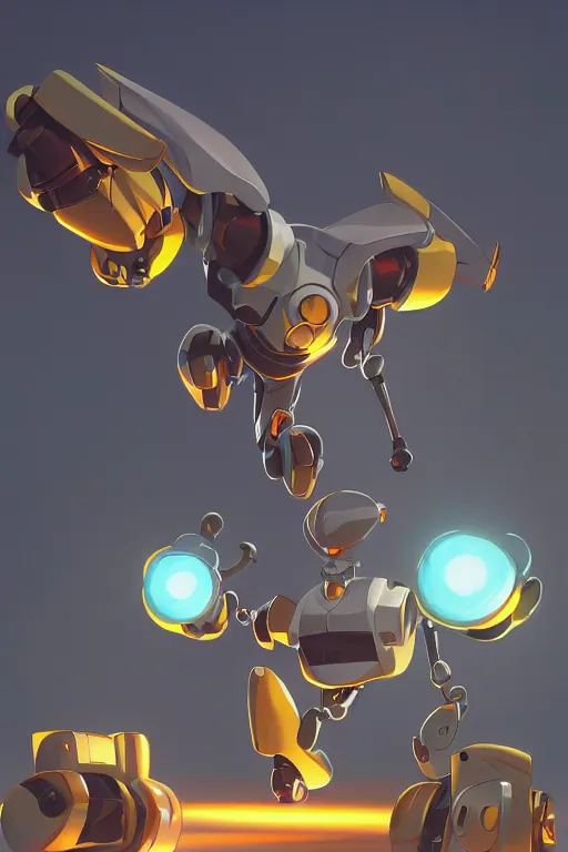 Image similar to metabots medabots medarotto medarot robot minimalist comics, behance hd by jesper ejsing, by rhads, makoto shinkai and lois van baarle, ilya kuvshinov, rossdraws global illumination ray tracing hdr radiating a glowing aura