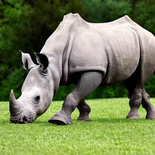 Image similar to horse mixed with a rhino