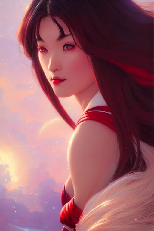 Prompt: sailor mars, fantasy, intricate, elegant, highly detailed, digital painting, artstation, concept art, matte, sharp focus, illustration, art by Artgerm and Greg Rutkowski and Alphonse Mucha