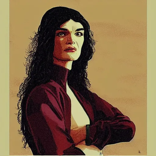 Image similar to “ rachel weisz retro minimalist portrait by jean giraud, moebius starwatcher comic, 8 k ”