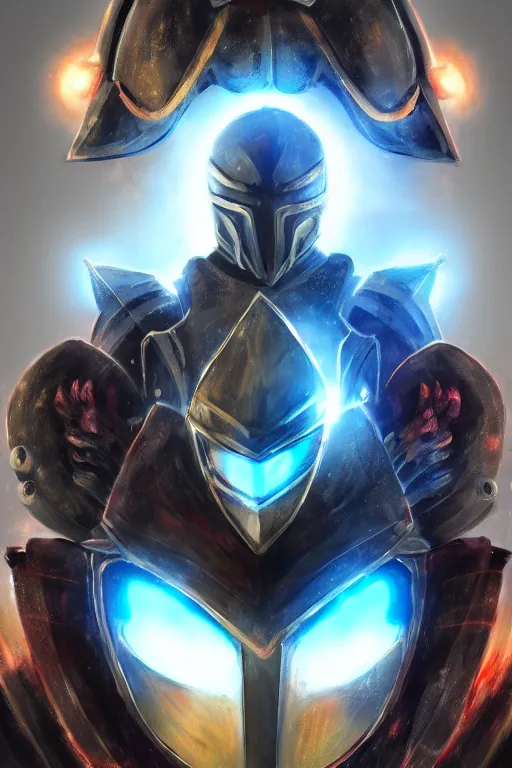 Image similar to helmet armor guardian destiny in witch queen illumination ray tracing hdr fanart arstation by sung choi robot ninja mask and eric pfeiffer and gabriel garza and casper konefal