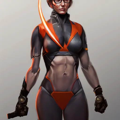 Prompt: gordon freeman as a woman, hd shot, concept art, artstation, by artgerm