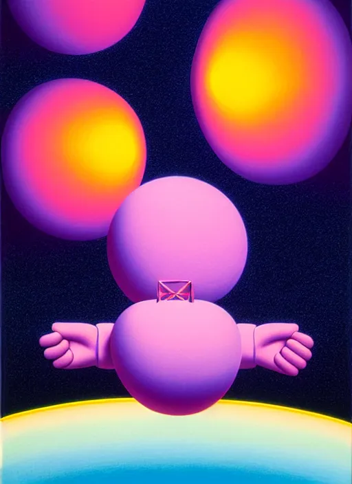 Image similar to gravity by shusei nagaoka, kaws, david rudnick, airbrush on canvas, pastell colours, cell shaded, 8 k