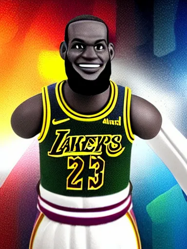 Image similar to lebron james amiibo