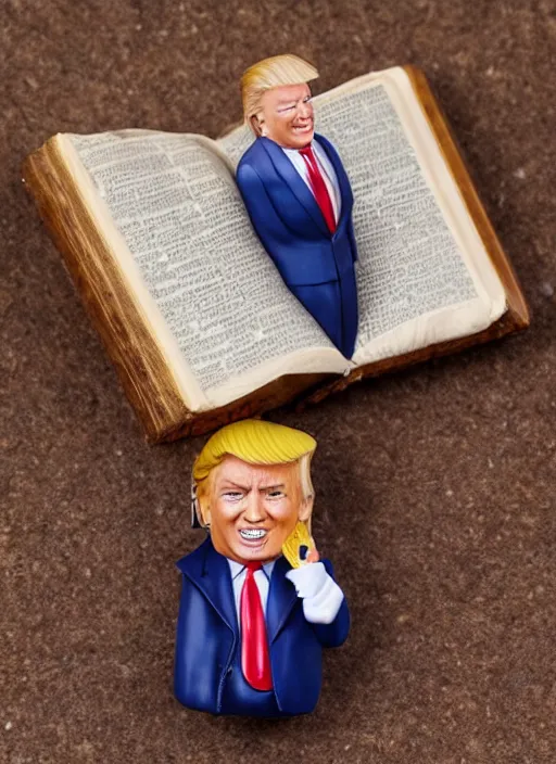 80mm resin detailed miniature of Donald Trump eating a | Stable ...