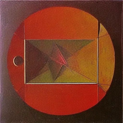 Prompt: oil painting of geometry, by leonardo da vinci