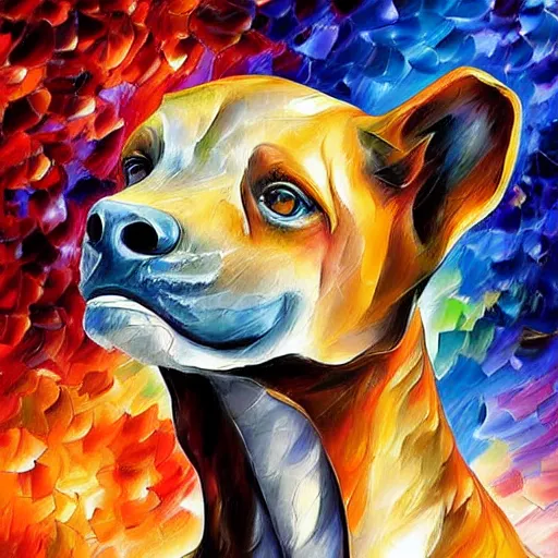 Prompt: digital painting of LittleFoot by Leonid Afremov