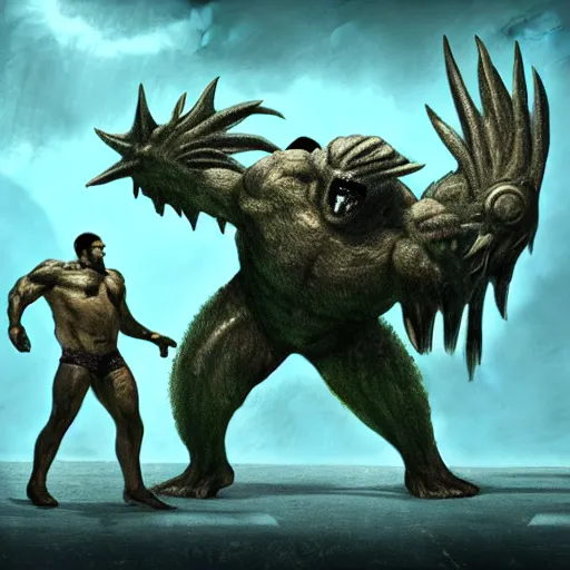 titan monster wrestling, artstation | Stable Diffusion | OpenArt