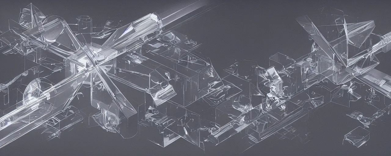 Image similar to stunning schematic diagram of a magic crystal, close-up, artbook, page, detailed, cross section, description, material, trending on artstation, cgsociety, Ralph McQuarrie and Greg Rutkowski