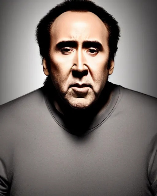 Prompt: nicolas cage headshot headshot even lighting